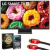 LG LB70 24" Full HD HDR10 Pro Smart LED TV 24LB7000PUA Bundle with 1 YR CPS Enhanced Protection Pack, 6FT 4K HDMI Cable and Deco Gear Home Theater Beginner's Guide