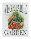 LHAOEEEYG Rustic Metal Sign for Your Veggie Garden Grow Your Own Food Tin Plaque Outdoor Wall Decor Patio Backyard 8 X 12 inch