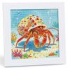 Libfx Diamond Art Kits for Kids with Frame Diamond Art for Girls Boys Beginners Arts and Crafts Birthday Gifts (Hermit Crab)