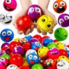 Libima 100 Pcs Face Stress Balls 2 Inch Funny Colorful Emotion Foam Balls for Class Prizes, Office Stress Relief, Party Favors & Kids Gifts (8 Expressions)