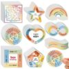 Libima 126 Pcs Anxiety Sensory Stickers Textured Stickers Fidget Mindfulness Sticker School Counselor Supplies Adult Sensory Items Anxiety Relief, 9 Styles (Retro Color)