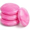 Libima 4 Pcs Wiggle Seat for Kids, 13 Inch Inflated Wobble Cushion Sensory Seat Flexible Classroom Seating, Balance Disc for Adults Pet Training Office Elementary School Home Chair(Pink)