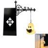 Library Lantern-Decorative Bookshelf Lighting, Vintage Ghost Reading Nook LED Nightlight, Metal Bookshelf Lamp, Magic Reading Light for Bookworms, Vintage Desktop Decoration