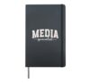 Library Media Specialist Flowers School Media Specialist Hardcover Journal, Black