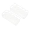 LICAEVEY Acrylic Vial Holder for Fridge, 2PCS 10 Slots Peptide Vial Stand Refrigerator Wall Mounted, Space Saving Insulin Storage Case for 3ml 10ml Vials