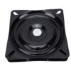 LICAEVEY Square Rotating Mechanism Replacement, 360 Degree Rotating Plate for Bar Stool Lounge Chair, Heavy Duty Furniture Seat Base with Solid Ball Bearing, 6in Black