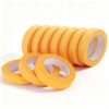 Lichamp 10 Rolls Yellow Washi Tape 1 Inch by 55 Yards per Roll 550 Total