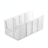Lidded Cosmetic Organizer Box, Clear PET Plastic Storage Bin for Vanity Skincare and Makeup, 10.8 x 6.0 x 4.8 Inches (1 PC)