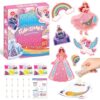 lifBetter Art & Craft Activity, DIY Glitter Craft Kit with Keychains, Fun & Creative Travel Toys, Party Favors & Classroom Valentine’s Day Gifts for Girls & Boys Ages 4, 5, 6, 7, 8, 9 (Pink)