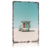 Lifeguard Tower Coastal Vintage Aluminum Metal Sign 12x8 Inch