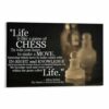 Life Lessons from Chess Poster Motivational Chess Quotes (17) Canvas Painting Wall Art 30x20inch(75x50cm) Frame-style