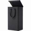 Lifewit 100L Laundry Hamper, Laundry Basket with Lid, Collapsible Clothes Storage with Easy Carry Handles, Thin Hampers for Bathroom Laundry Room Dorm, Black