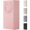 Lifewit 65L Narrow Laundry Basket Tall for Dirty Clothes, Slim Collapsible Laundry Hamper with Handles, Laundry Bag Bin for Bedroom Dorm Laundry Room, Pink