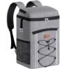 Lifewit Cooler Backpack, 45 Cans Insulated Picnic Backpack with 2 Leak Proof Compartments for Men Women, Cooler Bag for Beach, Travel, Camping, Lunch, Hiking, BBQ, Gray
