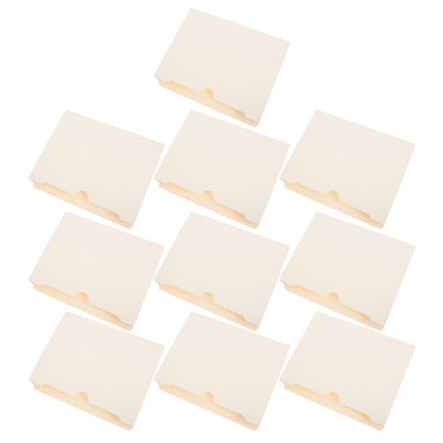 LIFKOME 10pcs Paper Homework Folders Manila File Folders for Documents Large Capacity Space Saving Storage with 51mm Expandable Design and Wide Bottom for Meetings and Classroom