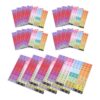 LIFKOME 20 Sheets Peel and Stick Alphabet Labels with Strong Adhesive, Round Corner Paper Stickers for Book Bins and Classroom Library Books, Reduces Glare for Classroom Activities