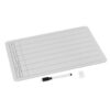LIFKOME Math 9x12 Inch Double-Sided Whiteboard Portable Dry Erase Board with Printed Grids and Thickened Wood and Plastic Material for Organizing Math Tasks for Classroom and Home Use