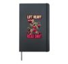 Lift Heavy Read Smut Funny Booktok Raccoon Gym Trash Panda Hardcover Journal, Black