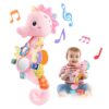 LIGHTDESIRE Baby Toys Sensory Musical Seahorse Infant Toys 0-6-12 Months