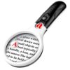Lighted Magnifying Glass with 3 Led Lights,3-Inch Acrylic Lens,5X 10X 45X Magnification,Handheld Pocket Magnifier for Reading,Low,Jewelry,Hobbies,and Kids Daily Use