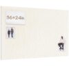 Lightomorrow Bulletin Board 36 x 24 inches, 3' x 2' Linen Board for Wall, Decorative Fabric Pin Board with Safe Removable Adhesive Tapes for Home and Office, Includes 20 Push Pins-Light Yellow Stripes