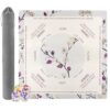 Light Yellow Mahjong Mat with Dice Peach Blossom American Mahjong Table Cloth with Rules Mats, Noise Reduction Anti-Slip Game Mat 33 inch for Mahjong, Poker, Board Games, Card Games, Dominoes