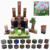 LIHBCAIYI 100Pcs Magnetic Blocks Animals Magnet Cubes Building Toy for Kids