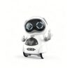 Liifun Emo Robot Toy, AI Companion for Adults, Rolling Robot Camera with Talk, Music Dance, Voice Change, Auto Sleep, Tech Enthusiast's Desk Friend (White)