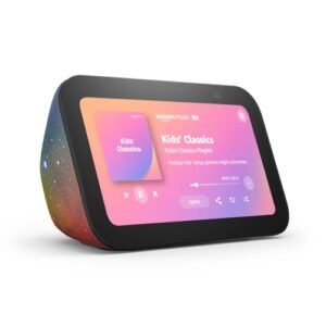 Like-New Amazon Echo Show 5 Kids (newest model), Designed for kids, with parental controls, Includes 1 year of Amazon Kids+, Galaxy