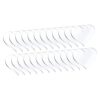 Lilihuimaoyi 20 Pieces Heart Transparent Acrylic Keychain for DIY