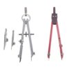 Lilihuimaoyi 2Pcs Alloy Compass with Extra Refills, Geometry Set for