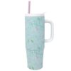 Lilly Pulitzer 30 Oz Insulated Tumbler with Lid, Large Stainless Steel Travel Cup, Double Wall Metal Tumbler (Fantastical for Home)