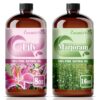Lily Essential Oil 8 Fl Oz (240Ml) and Marjoram Essential Oil 16 Fl Oz (480Ml) Fragrance Oil for Aroma Diffuser,Humidifier,Home Fragrance,Spa,Cleaning,Body Care,Massage,Yoga,DIY Candle