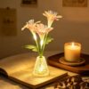 Lily Flower Lamps, Color Changing Fiber Optic LED Night Light (Lily)