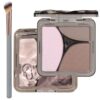 Lilyloria Matte Contour Highlighter Makeup Palette Grey Brown C02 Cool Moon