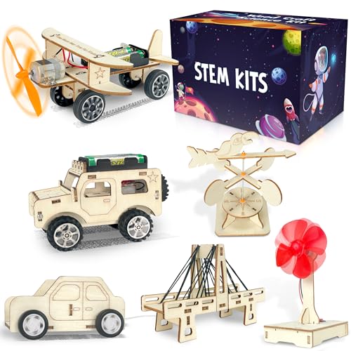 LINAYE 24 Packs STEM Kits for Kids, 6 in 1 Treasure Box Toy Stem Projects Crafts for Kids Age 8-12 Valentines Gifts for Classroom Science Birthday Party Favors Gifts for Boys Girls Ages 8 9 10 11 12