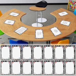 Lincia 30 Pcs Composition Notebook Line Large 12''Table Dots Dry Erase Dots for Classroom Table Removable Stickers Vinyl Wall Whiteboard No Staining Spots for School Teacher Office Teaching Supplies