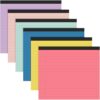Lincia 6 Pcs 11" x 9.5" Legal Pads College Ruled Notepad Landscape Notebook Horizontal Lined Notebook 80 Gsm Assorted Colors Paper Pastel Writing Pads for School Office, 40 Sheet (Childish Color)