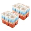 Lineshading 12 Pack Classroom Caddy Organizer with Handle (Boho Color)