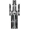 Lineshading 16 Pieces Human x Rays Bones Pretend x Rays for Kids Human Bones Body Educational Science Kit Display Play Table(Black and White)