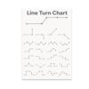 Line Turn Chart Poster - Hobby Reference Wall Decor - 13x19