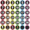 Line up Spots for Classroom Floor Number Stickers Line up Dots Floor Numbers for Classroom Back to School Kindergarten Preschool Office Decoration Organizing,36Pcs
