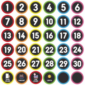 Line up Spots for Classroom Floor Number Stickers Line up Dots Floor Numbers for Classroom Back to School Kindergarten Preschool Office Decoration Organizing,36Pcs