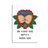 Linnzzs Be A Badass with A Good Ass Quote Canvas Wall Art Inspirational Poster Graduation Gift Stretched for Living Room,Bedroom,Classroom Etc