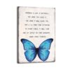 Linnzzs Henry David Thoreau Quotes Canvas Wall Art Happiness is Like A Butterfly Poster Stretched for Living Room,Bedroom,Classroom Etc