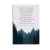 Linnzzs I Went to The Woods Canvas Wall Art Henry David Thoreau Quote Poster Stretched for Living Room,Bedroom,Classroom Etc