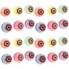 LIOOBO Halloween Bouncy Balls: 24pcs Glow in The Dark Eyeball Ping Pong Ball, Halloween Party Favors Bulk, Non-candy Treats Goodie Bag Stuffers