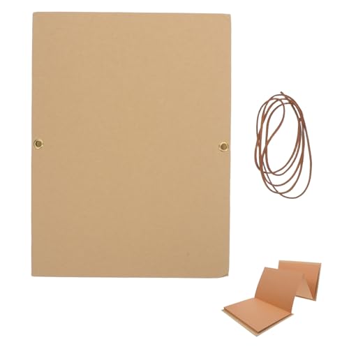 LIOOBO X8 Inch Hardcover Folding Photo Album with Kraft Paper Cover and Accordion Style, Flexible Scrapbook Memory Book for Graduation and Family Gatherings, Organize over 100 Precious
