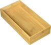 Lipper International 8385 Bamboo Wood Stacking Drawer Organizer Box, 12" x 6"