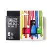 Liquitex BASICS Acrylic Paint Set, 6 x 22ml (0.74-oz) Tube Paint Set, Fluorescent